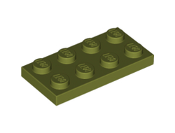 Plate 2 x 4, Olive Green (3020 / 6020144 / 6031128)