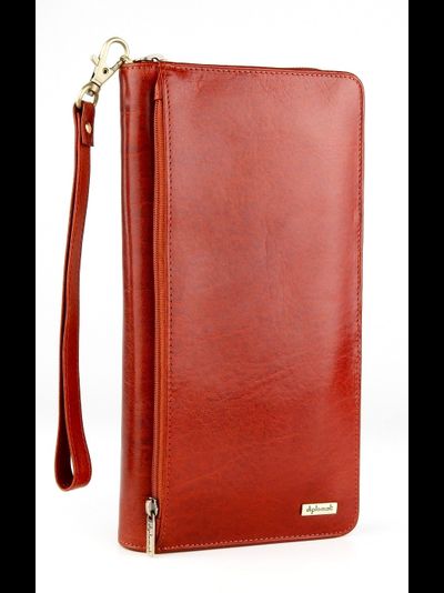 портмоне для путешествий кожаное