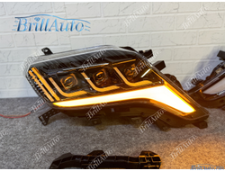 Фары Toyota Land Cruiser Prado 150 LED 2013-2017 стиль Lexus