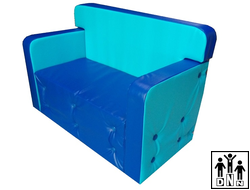 Детский игровой диван "Комфорт" синий голубой