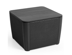 Стол-сундук Лузон Плюс (Luzon Plus Flat Wicker), графит