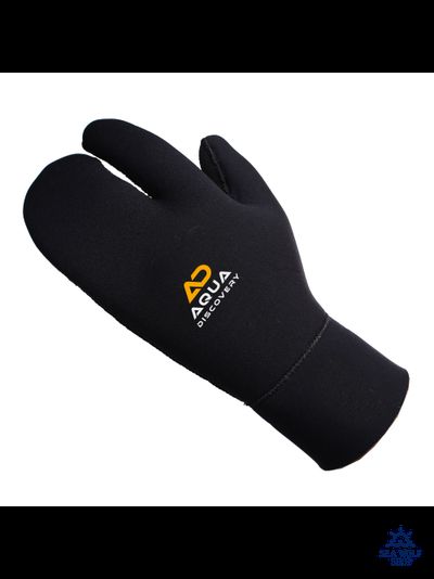Рукавицы неопреновые 7мм AquaDiscovery 3х-палые "Classic" н/н р.M