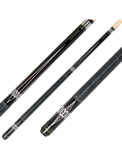 Кий / пул 2-pc "Classic Earthlite Tournament 203" (черный) с оплеткой ирландский лен