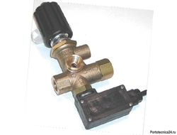 Регулятор давления MG4000 c микровыключателем, 280bar, 40l/min, подключение 3/8внут-3/8внут, bypass 3/8внут MTM