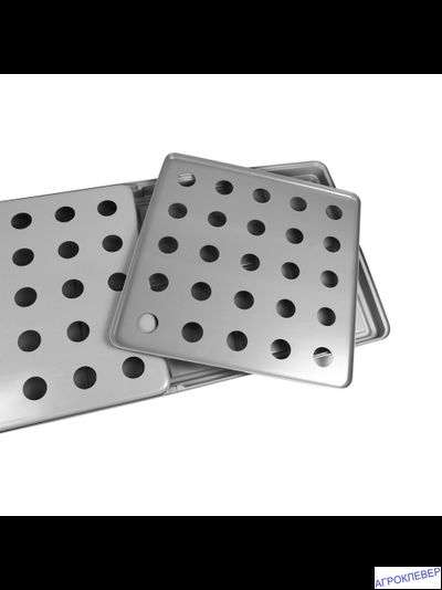 Крышка (1 шт.) для 1/2 поддона 1300x650 АБС-пластик 25 отверстий д.55мм