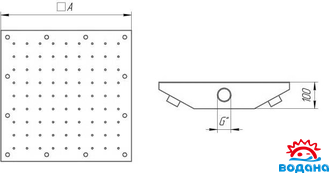 Гейзер квадратный 400x400 (Плёнка)