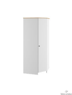 Теодора Шкаф угловой Белый/Дуб крафт