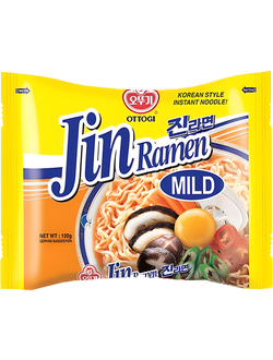 Лапша Ottogi Jim Ramen Mild со вкусом грибов 120 гр