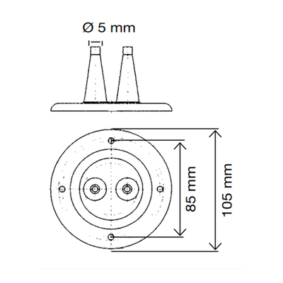 Кожух для тросов газ-реверс Can-SB CU2801 Ø105 мм серый