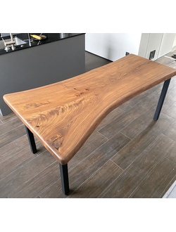 спил, стол на кухню, карагач, мебель на заказ, стол из слэба, мебель для ресторана, столешница, слэб