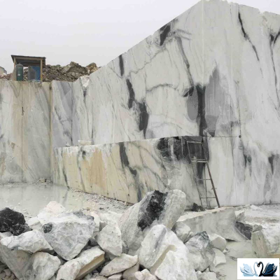 Керамогранит FMAX Panda White glossy 90x180 см белый мрамор