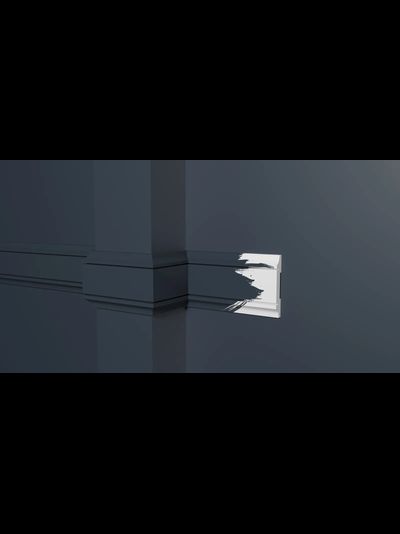 Молдинг Decor Dizain DD32, дюрополимерный, влагостойкий, под покраску, длина 2 м