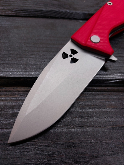 Складной нож URAN сталь AUS 10, рукоять G10, цвет красный