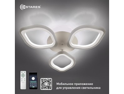 Estares св-к-люстра св/д управл. AZALIA 3F 60W 2K-4K-6K 560х65 пульт ДУ бел IP20