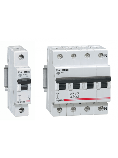 Автоматические выключатели Legrand модульные TX3 DX3