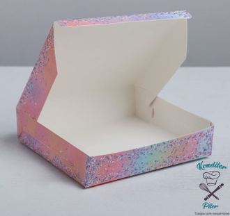 Коробка складная «Вкусного настроения», 14 × 14 × 3.5 см