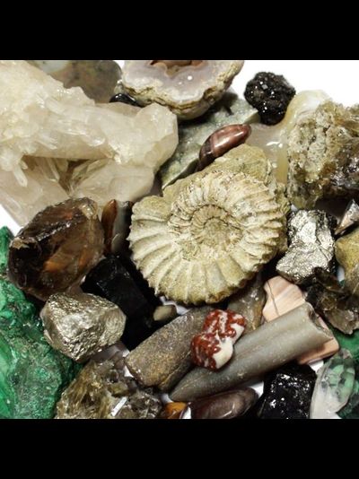 Образцы минералов в ассортименте