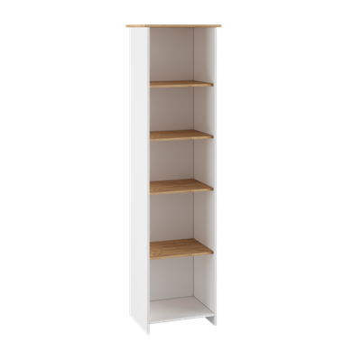 Теодора Шкаф с витриной Белый/Дуб крафт