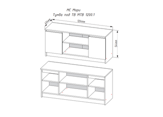 Тумба Мори МТВ 1200.1 ДСВ
