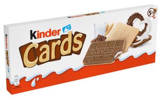 Вафельное Печенье Kinder Cards 128 гр