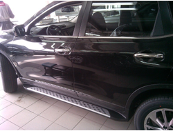 Пороги OEM на Nissan X-trail (2014-...)