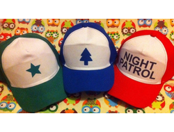 Кепки с ёлкой, звездой, ночной патруль, комплект из 3 шт