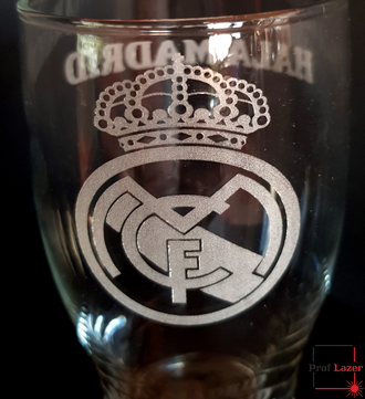 Пивной бокал с гравировкой "Реал Мадрид"