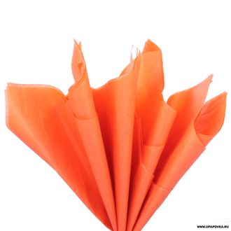 Бумага тишью 76х50 см 10 листов Оранжевый