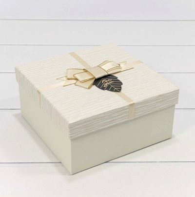 Коробка подарочная "Для тебя" (белая), 17*17*8см