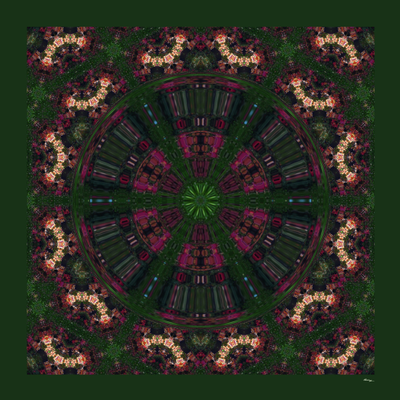 Дизайнерский шоппер с принтом "Летний вечер" из светлой саржи