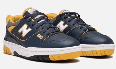 New Balance 550 Navy Yellow (Синие с желтым) сбоку
