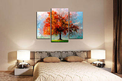 Модульная картина "Дерево многогранности"