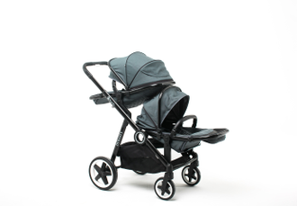 Коляска для погодок BabyZz Dynasty Gray (люлька и 2 прогулки)