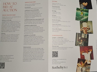 Freddie Mercury A World Of His Own Exhibition Guide Sotheby's, Фирменный мерч, Intpressshop