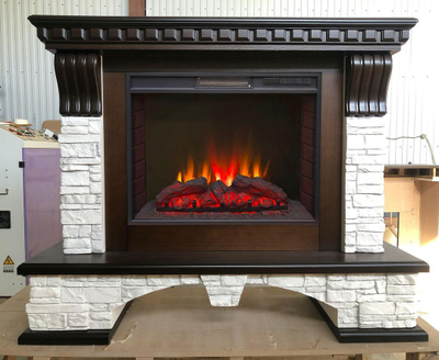 Электрокамин Турин AO M2 с очагом Sparta 25.5 LED на производстве