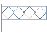 Секция ограждения &quot;Ромбы&quot;