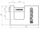 Замок навесной Fuaro PL-9480 (80 мм) 3 "англ." кл. БЛИСТЕР