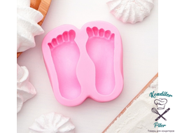 Молд силиконовый 7х7 см "Стопы"