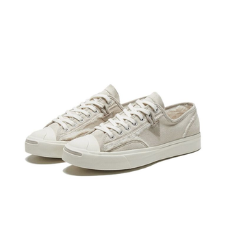 Кеды Converse Jack Purcell Faux Fur Lined leather кожаные белые низкие