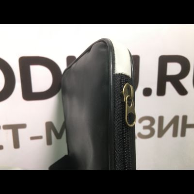 Комплект накладок на сиденья с сумкой 81*20 см ПВХ черный/светло-серый