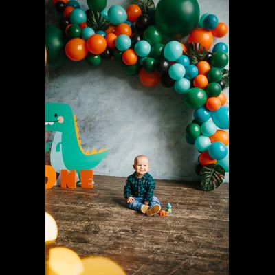 Оформление детского годовасия в стиле "Дино" "№ 1461