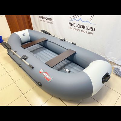 Надувная лодка Таймень LX 290 НД графит/светло-серый