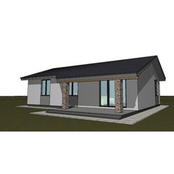 Одноэтажный дом с тремя спальнями 99м² (S87)