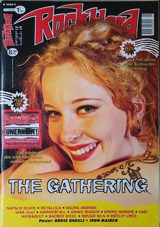 Rock Hard Magazine January 1999 The Cathering Cover, Иностранные музыкальные журналы, Intpressshop