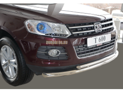Защита переднего бампера d60/42 для Zotye T600 (2017-)