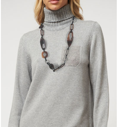 (АРТИКУЛ: 9006/02) КОЛЬЕ ЖЕНСКОЕ, ЦВЕТ ЗЕЛЕНЫЙ "МУРЕНОВЫЙ" С ЧЕРНЫМ, ЮВЕЛИРНЫЙ ПЛАСТИК, СЕРЕБРИСТЫЙ МЕТАЛЛ, ЧЕРНЫЕ ШНУРКИ