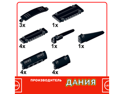 TP2, Комплект оригинальных панелей LEGO Technic #2 18 шт., Black