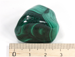 Малахит, галтовка, Конго (28*24*23 мм, 36 г) №27395