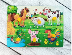 Рамка-вкладыш "Животные фермы"