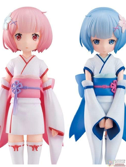 Набор из двух фигурок  1/7 Рем и Рам (Rem, Ram Osanabi no Omohide)